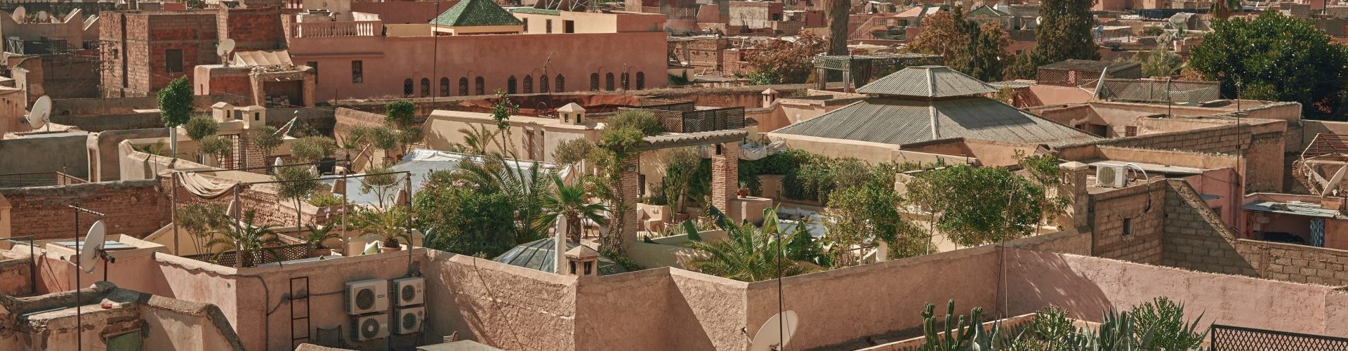 Marrakech night skyline