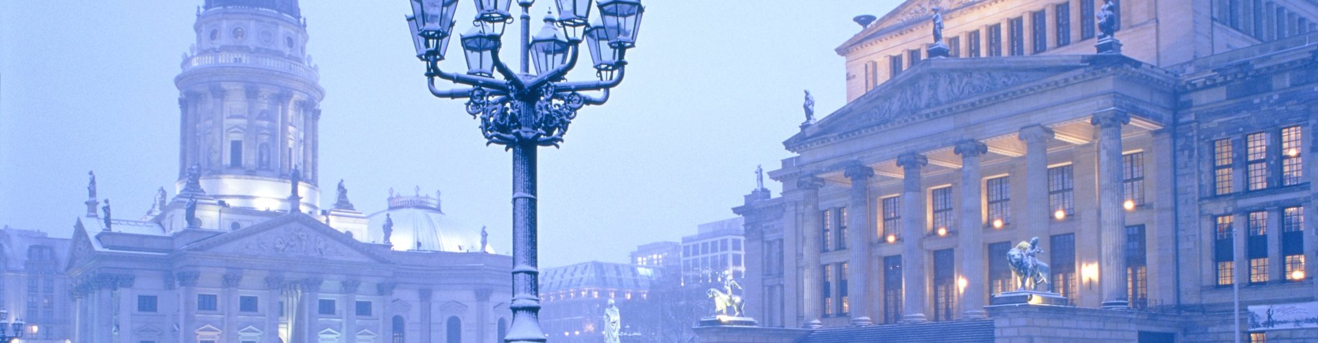 Berlin night skyline