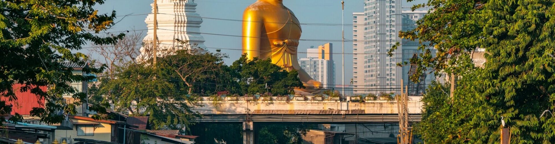 Bangkok night skyline