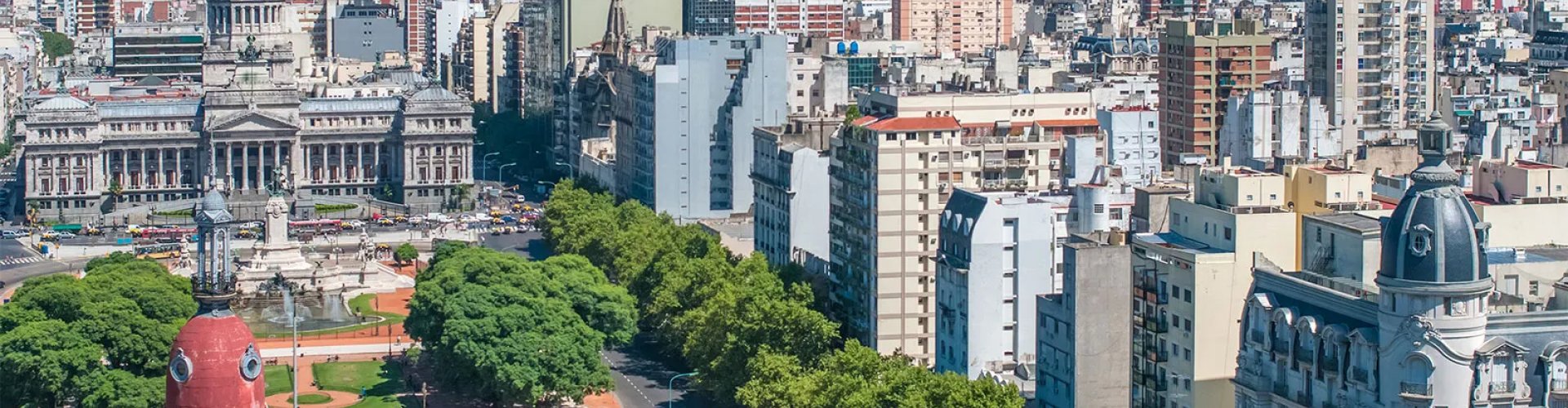 Buenos Aires night skyline