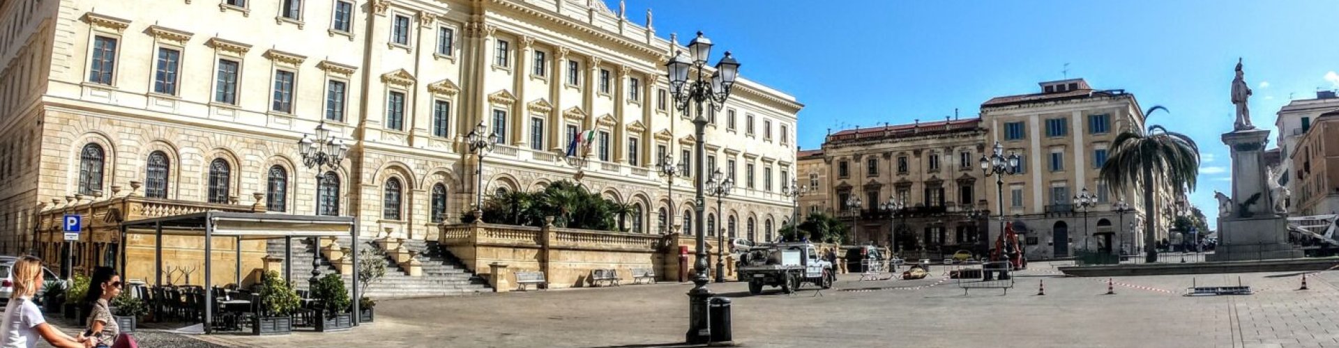 Night skyline of Sassari, IT