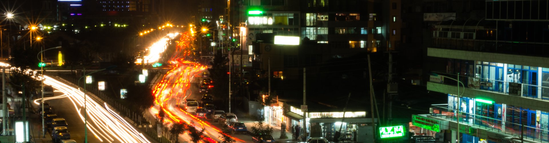 Addis Ababa night skyline