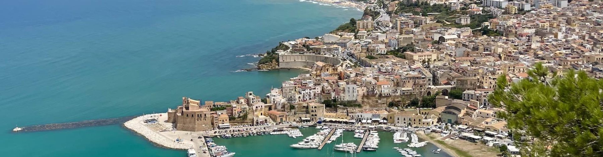 Night skyline of Castellammare del Golfo