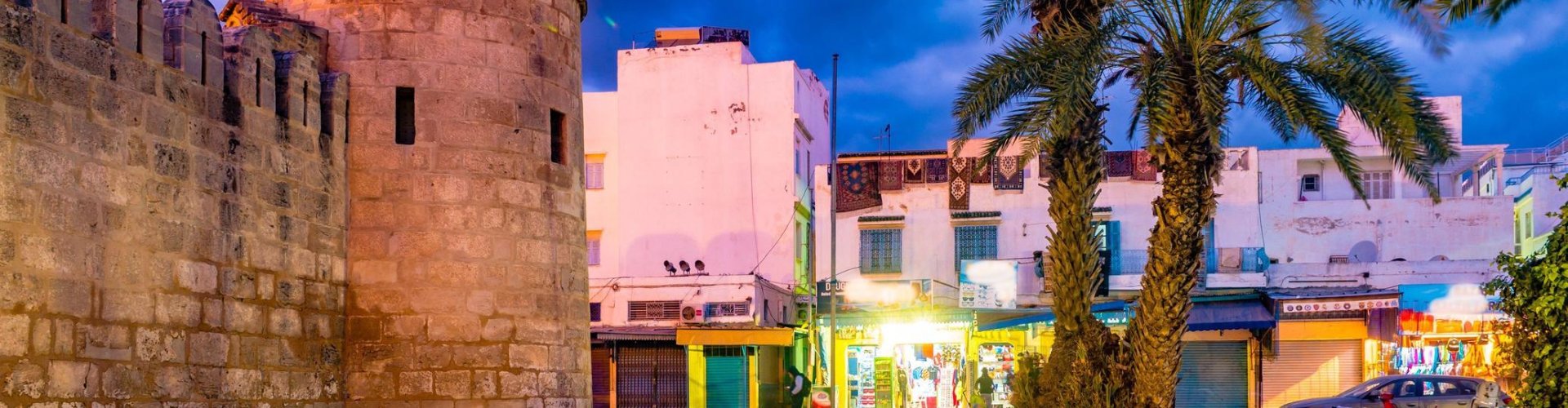 Sousse night skyline