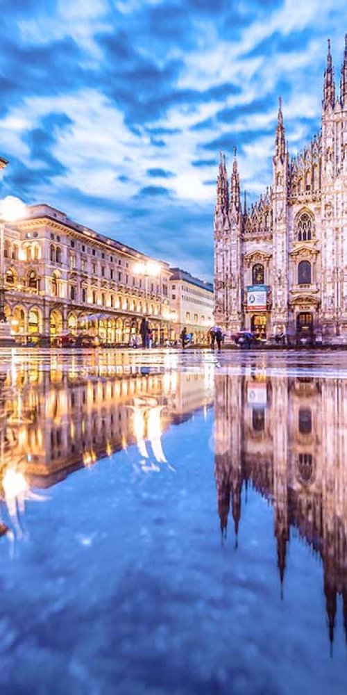 Milan driving scene