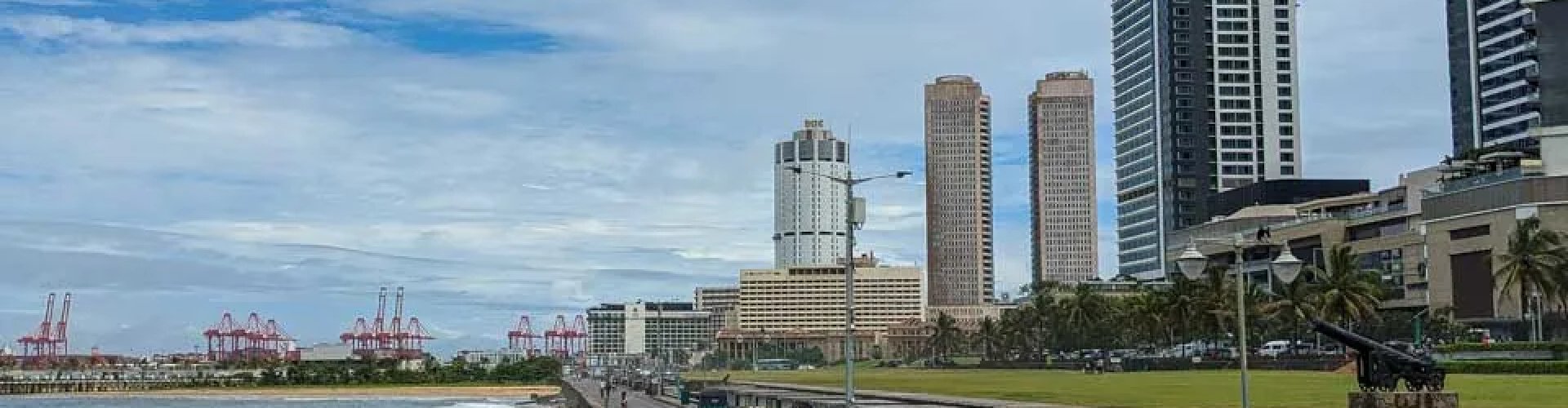 Colombo night skyline