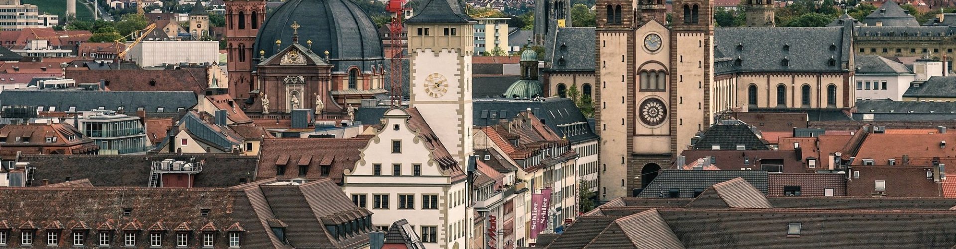 Wurzburg night skyline