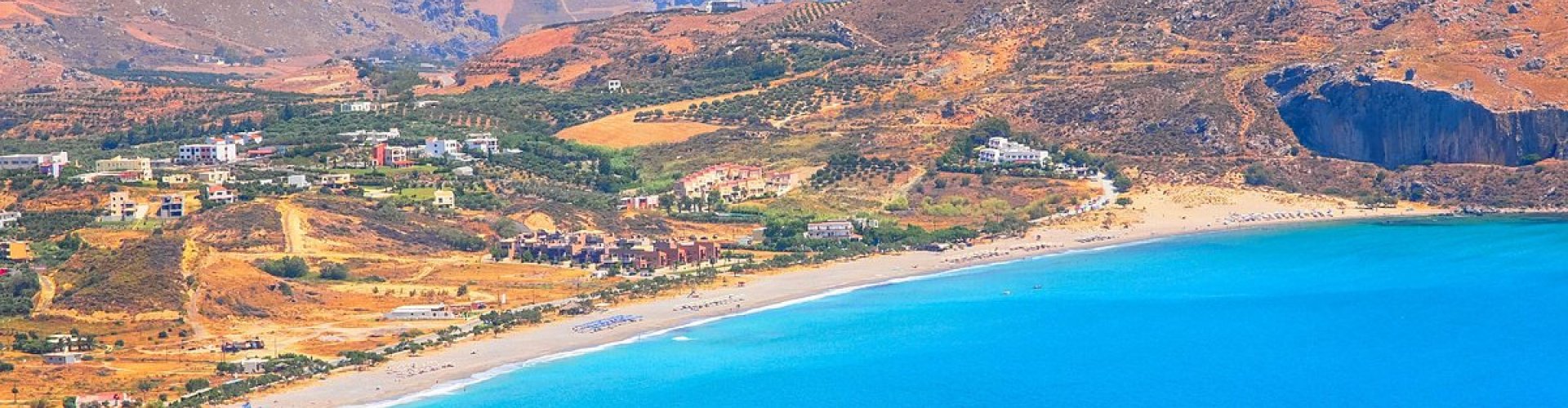 Plakias night skyline