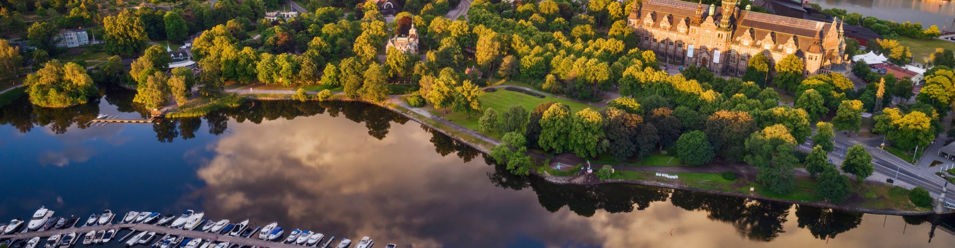Stockholm night skyline