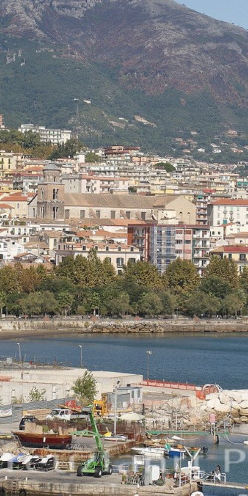 Salerno street driving scene