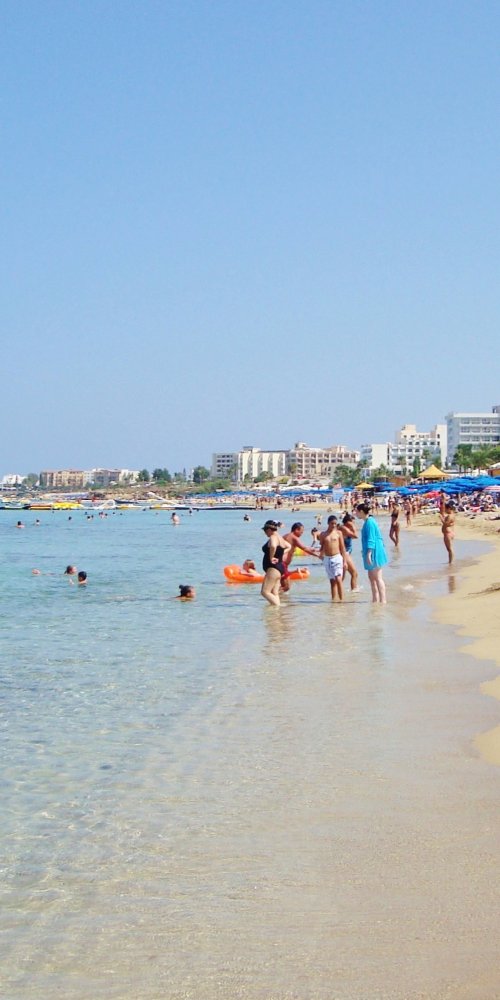 Car driving on road near Paralimni