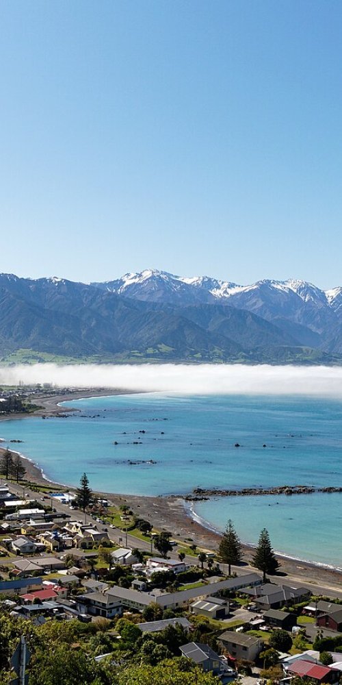 Kaikōura local driving scene