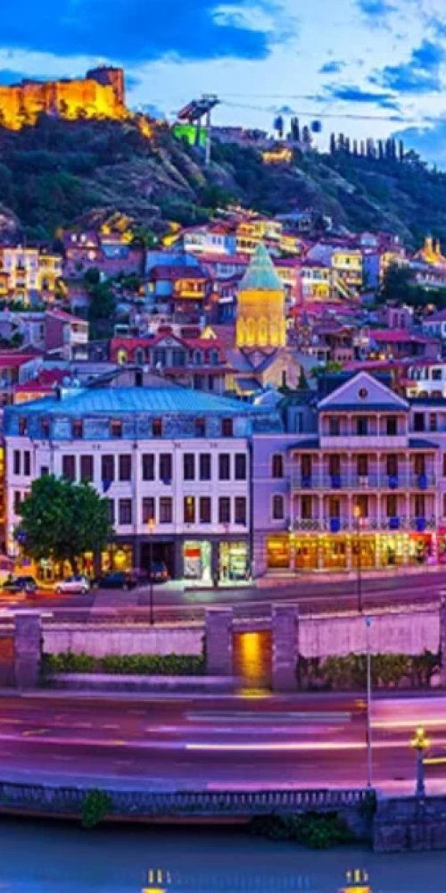 Driving in Tbilisi City, GE