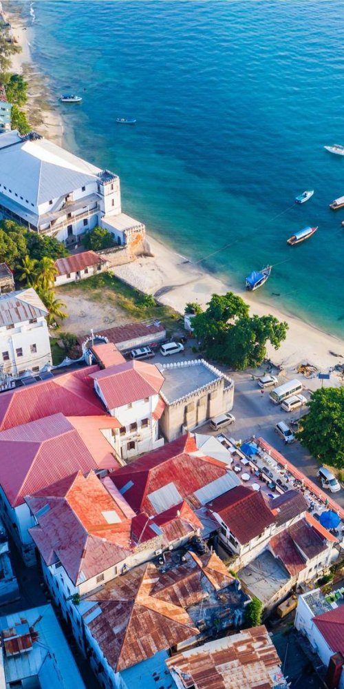 Zanzibar road and driving scene