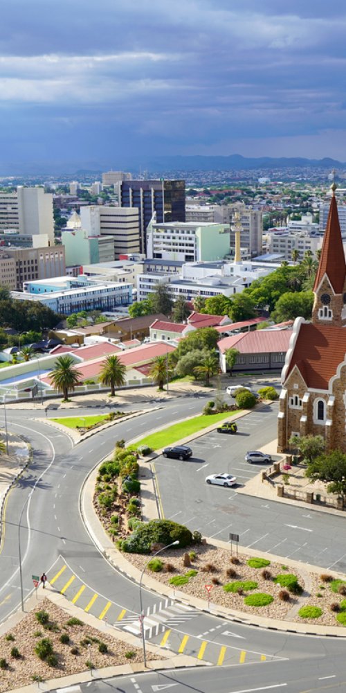 Driving in Windhoek