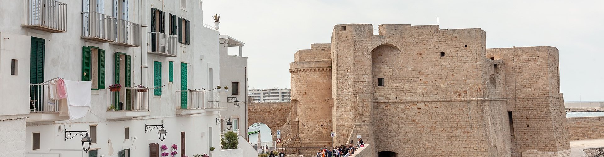 Night skyline of Monopoli, IT